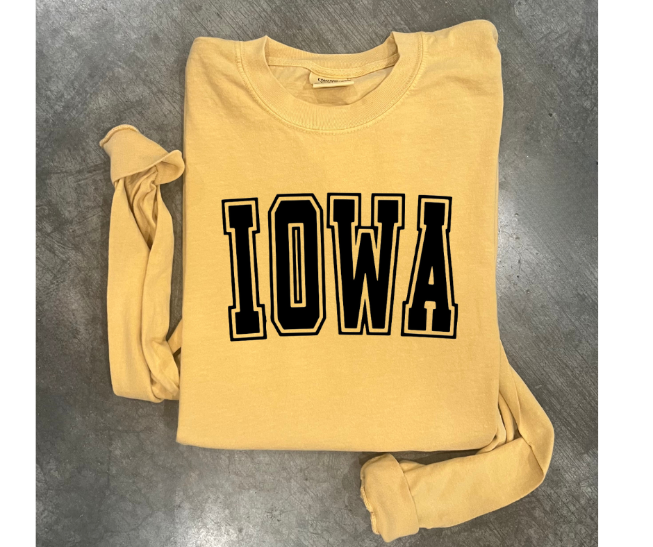 Iowa-long sleeve tee