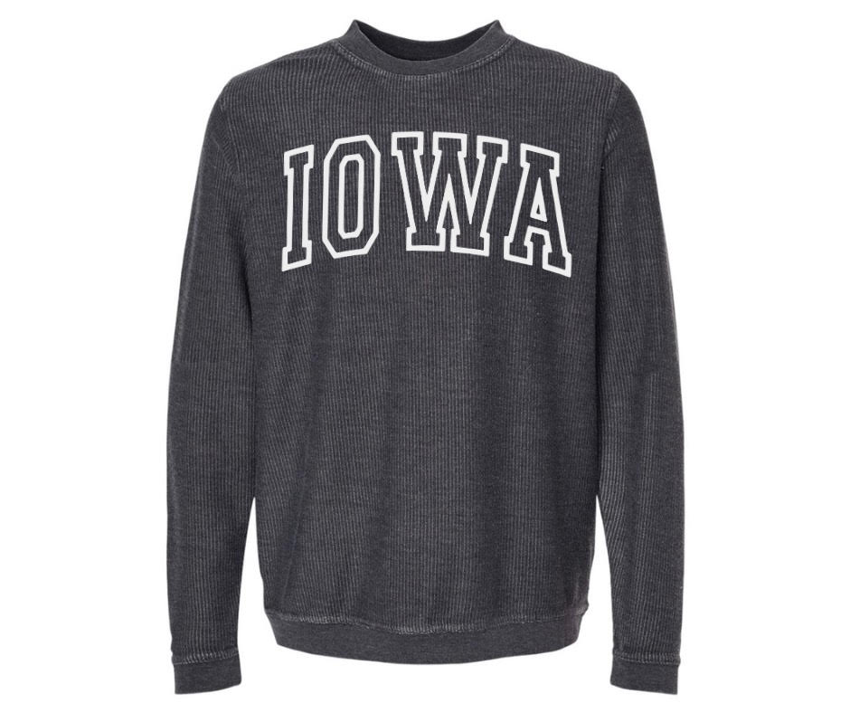 Iowa ribbed crewneck